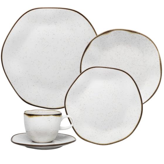 Jogo de Jantar Ryo Maresia Oxford 30 Peças Porcelana Menor preço em Jogo de Jantar Ryo Maresia Oxford 30 Peças Porcelana