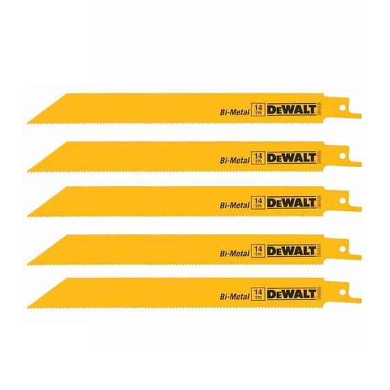 Imagem de Jogo De Lâminas Para Serra Sabre 12 5 Peças Dewalt - Dw4838