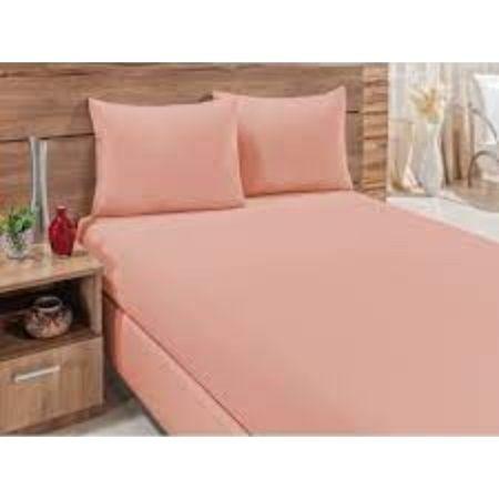 Imagem de Jogo de Lençol Cama King 3 Peças Liso 1,93m x 2,03m x 30cm - DIVERSAS CORES