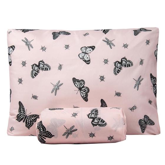 Imagem de Jogo De Lençol Cama Queen 3 Pçs C/ Elastico Basic Estampado