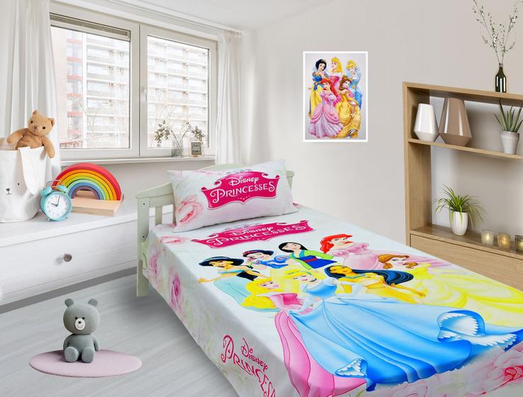 Imagem de Jogo De Lençol Cobre Leito E Fronha As Princesas 1 ls-pri1