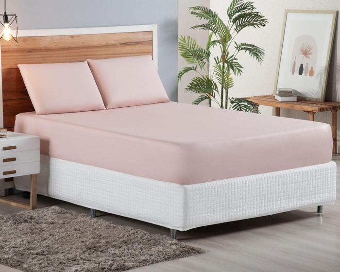 Imagem de Jogo de Lençol com Elastico Cama King Size Hypercal Premium. - Textilar