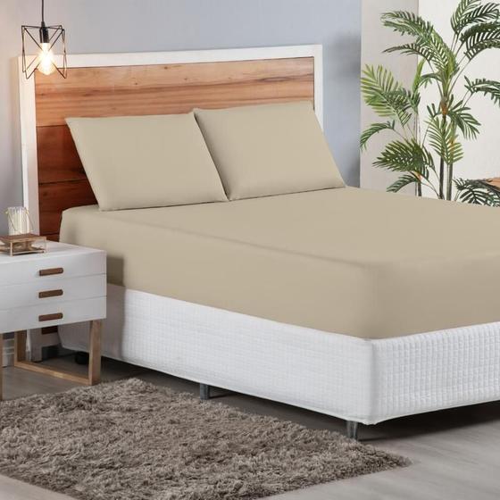 Imagem de Jogo de Lençol com Elastico Cama Solteiro Hypercal Premium.