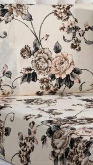 Imagem de Jogo De Lençol Estampado Queen C/Elástico 3 Peças (Tecido Com 60% De Algodão)