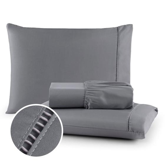 Jogo De Lençol SOLTEIRO 2 Peças Ponto Palito Micropercal 400 fios ENVIO IMEDIATO - AF ENXOVAIS Imagem de Jogo De Lençol SOLTEIRO 2 Peças Ponto Palito Micropercal 400 fios ENVIO IMEDIATO