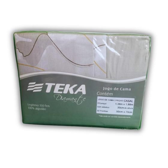 Jogo de lençol teka diamante 150 fios solteiro, casal, queen Imagem de Jogo de lençol teka diamante 150 fios solteiro, casal, queen