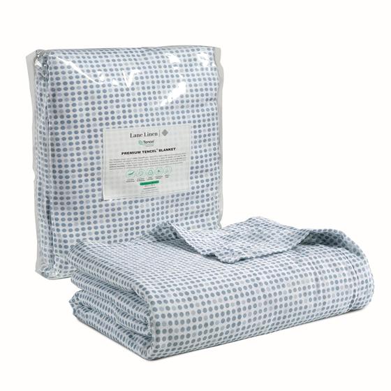 Imagem de Jogo de Lençol Twin Lane Linen - Azul com Bolinhas