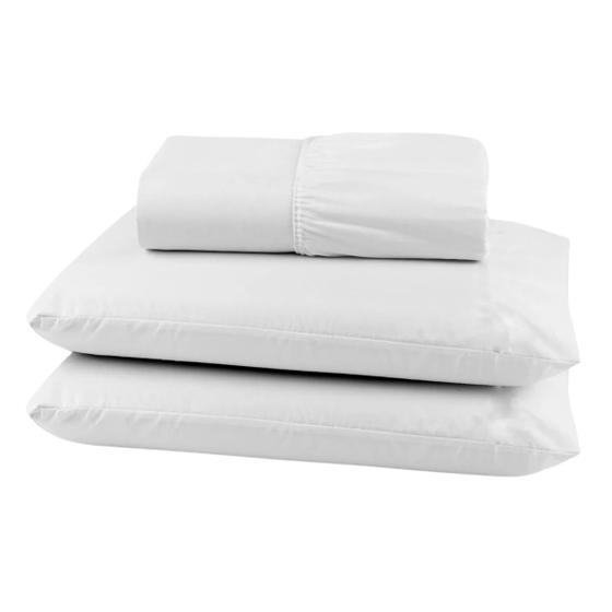 Imagem de Jogo De Lençol Viúva Elástico Cama Box Solteirão King Viúva 1,88x1,28x35