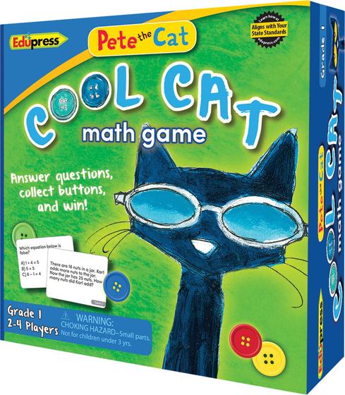 Imagem de Jogo de matemática Edupress Pete The Cat Cool Cat 1 para crianças