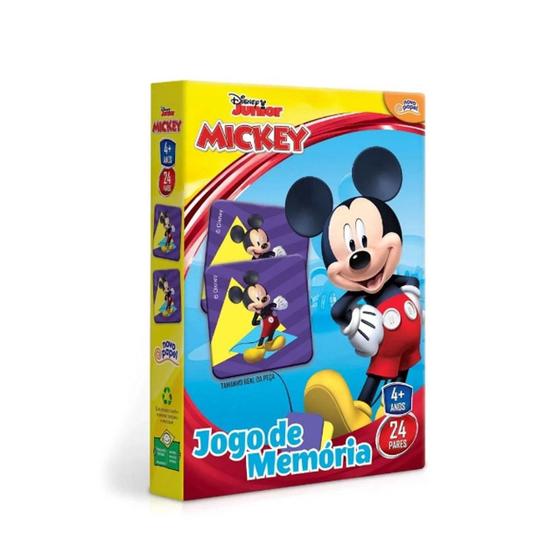 Imagem de Jogo De Memória Do Mickey Com 24 Pares - Toyster 8004