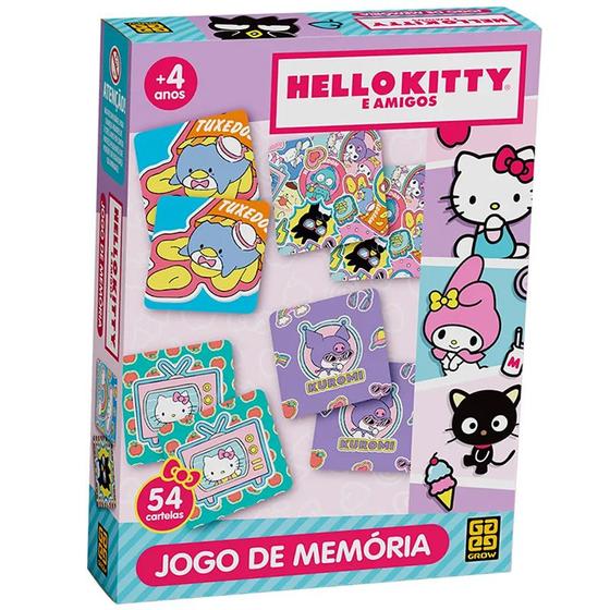 Imagem de Jogo de memória Hello Kitty e Amigos Grow 54 cartas