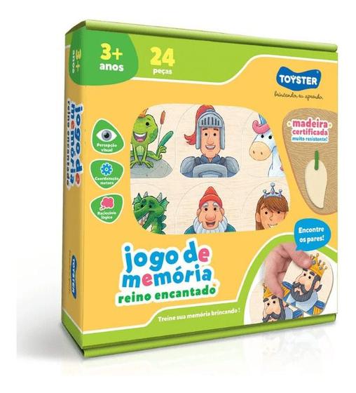 Imagem de Jogo De Memória Reino Encantado 24 Peças Toyster