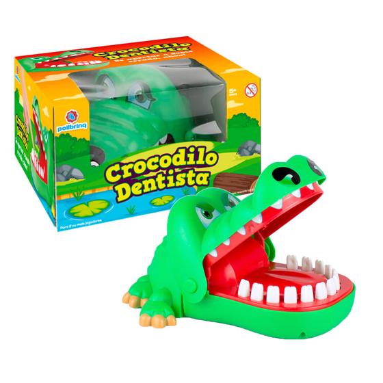 Imagem de Jogo de Mesa Crocodilo Dentista Diversão para a Família toda Polibrinq