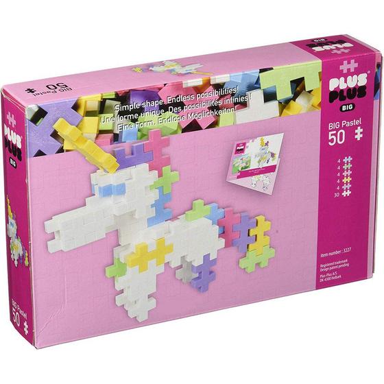Imagem de Jogo de Montar - Big Pastel Peças Maiores 50 peças Unicorn - 3227 - Plusplus