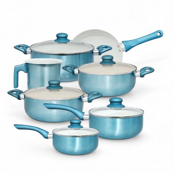 Jogo De Panela Cerâmico Antiaderente Genebra 7 Peças Baccani - Casambiente