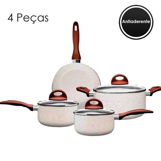 Jogo De Panelas 4pçs Antiaderente Ceramic Life Smart Brinox Menor preço em Jogo De Panelas 4pçs Antiaderente Ceramic Life Smart Brinox