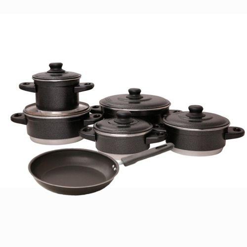 Jogo De Panelas 5 Peças preto craqueado com Frigideira Antiaderente Menor preço em Jogo De Panelas 5 Peças preto craqueado com Frigideira Antiaderente