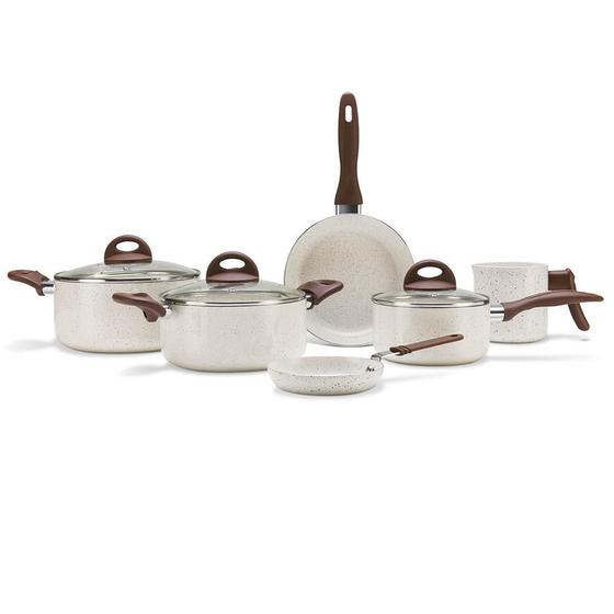 Jogo de Panelas 6 Pcs Vanilla Ceramic Life Smart Plus 4791/102 Menor preço em Jogo de Panelas 6 Pcs Vanilla Ceramic Life Smart Plus 4791/102