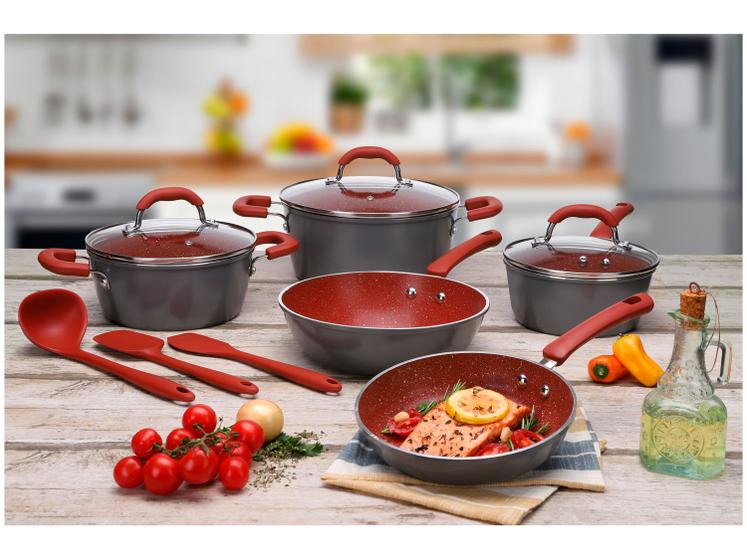 Jogo de Panelas Brinox Ceramic Life Select 8 Peças