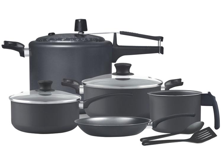 Jogo de Panelas Panelux Antiaderente de Alumínio Grafite 7 Peças Magnific