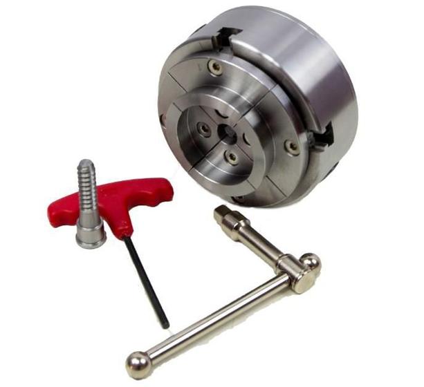 Jogo de Placas com castanha e Mordentes para torno de madeira ECKE4,5 STROM Ferramentas