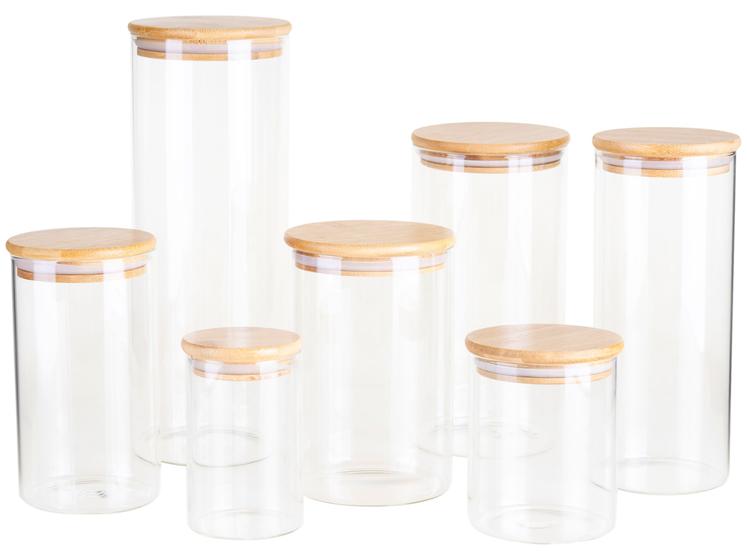 Jogo de Potes de Vidro Hermético Brinox com Tampa Redondo Ekko 7 Peças