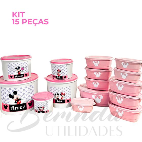 Imagem de Jogo de Potes Premium 15 Peças  Organização com Estilo