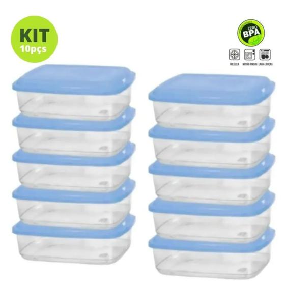 Jogo De Potes Vasilhas Plasticas Para Freezer e Microondas Kit Com 10 Peças Menor preço em Jogo De Potes Vasilhas Plasticas Para Freezer e Microondas Kit Com 10 Peças