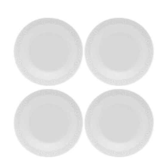 Imagem de Jogo De Pratos Sobremesa 4Pcs Porcelana Branco 21Cm Oxford