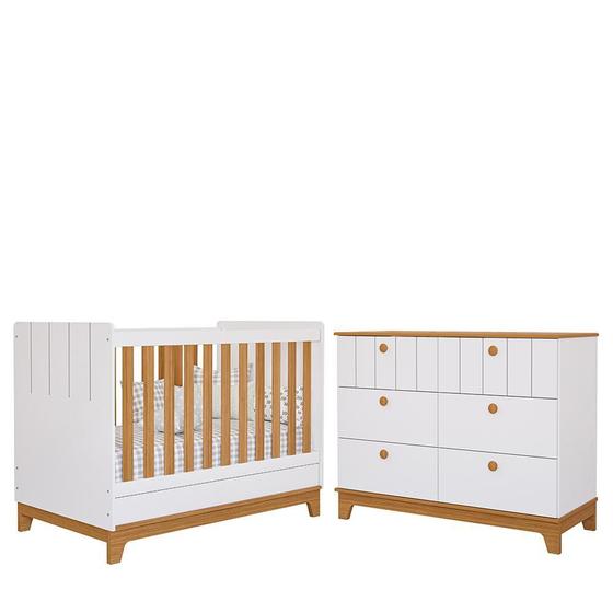 Jogo de Quarto Infantil Biscoito Cômoda 6 Gavetas e Berço - Permóbili Baby Menor preço em Jogo de Quarto Infantil Biscoito Cômoda 6 Gavetas e Berço - Permóbili Baby