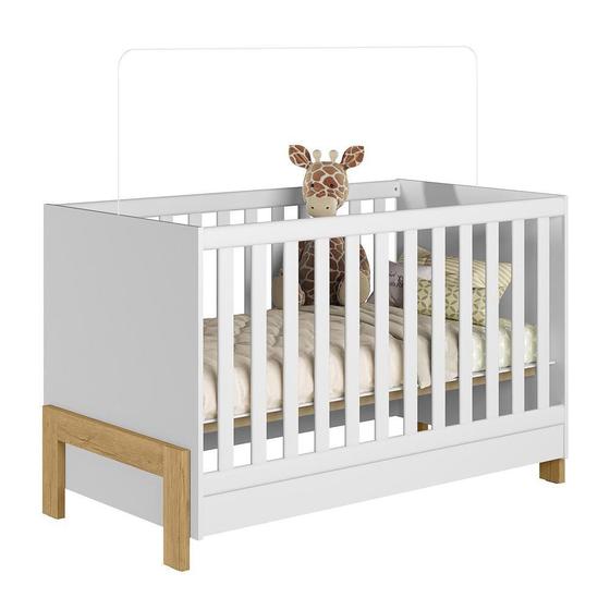 Imagem de Jogo de Quarto Infantil Fantasia Guarda Roupa e Berço Mini Cama - Qmovi