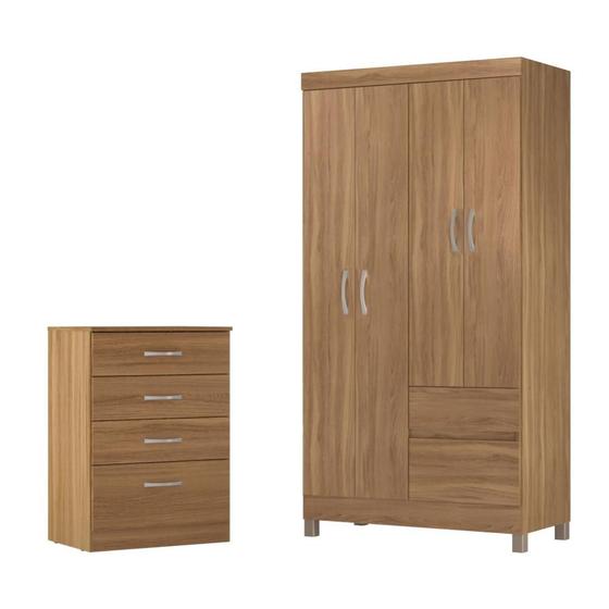 Imagem de Jogo de Quarto Roupeiro e Comoda Mainz Amendola