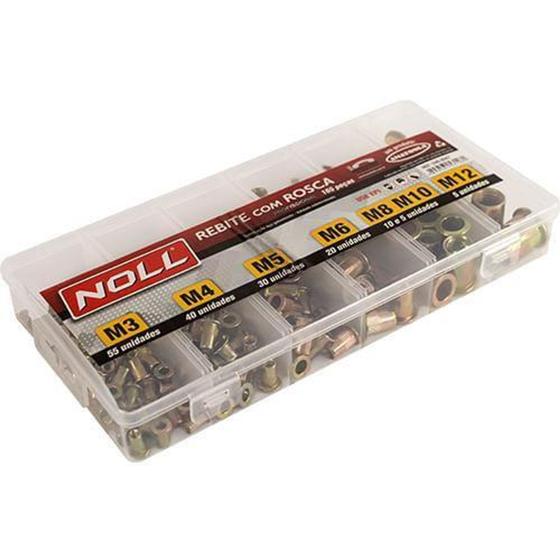 Imagem de Jogo De Rebite Com Rosca M3 A M12 2460047 Noll