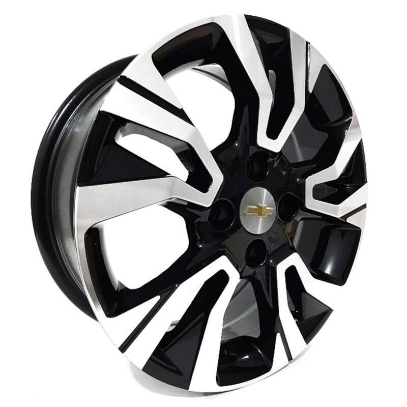 Chevy Onix Rims Jogo de Rodas Chevrolet Onix RS 2022 Aro 15x6 4x100 ET39 S35 Preto ...