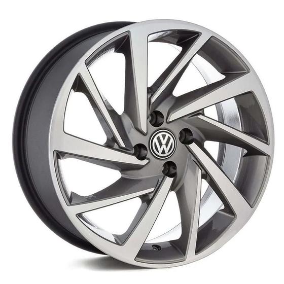 Imagem de Jogo de rodas kr r93 vw novo polo aro 14 - gd - 4x100