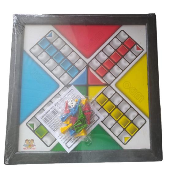 Jogo De Tabuleiro 2 Em 1 Ludo E Sobe E Desce 32cm Dutati Jogos 