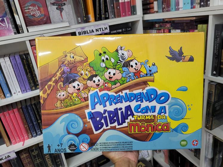 Jogo de Tabuleiro Aprendendo a Bíblia com a Turma da Mônica Menor preço em Jogo de Tabuleiro Aprendendo a Bíblia com a Turma da Mônica