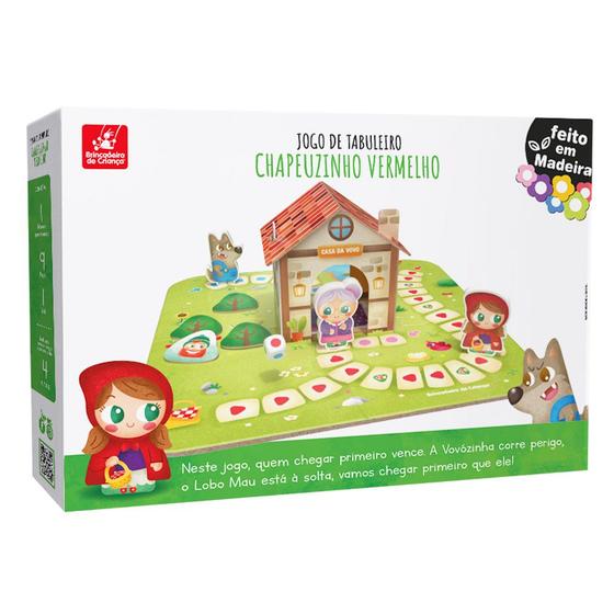 Jogo de Tabuleiro Chapeuzinho Vermelho - Brincadeira de Criança - Jogos ...