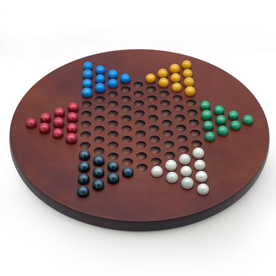 Imagem de Jogo de tabuleiro Chinese Checkers CHH 15 Jumbo with Marbles