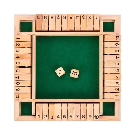 Imagem de Jogo De Tabuleiro De Dados De Madeira Para 4 Jogadores, Entretenimento Familiar, Suprimentos Para
