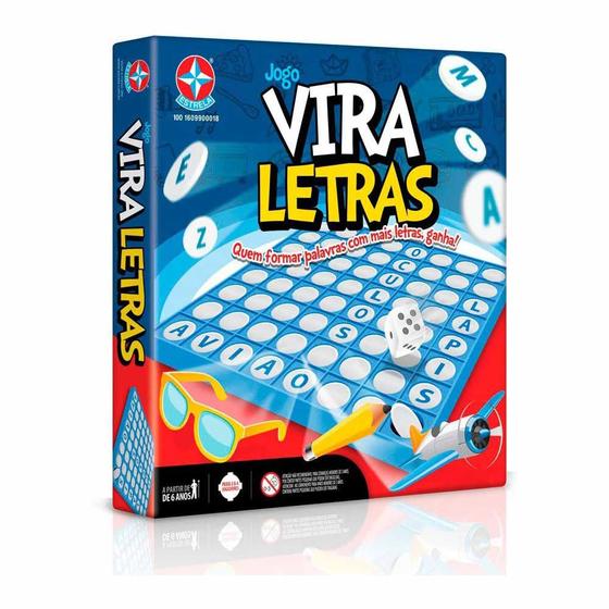 Imagem de Jogo de Tabuleiro Educativo - Vira Letras - Estrela