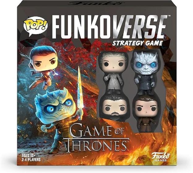 Imagem de Jogo de Tabuleiro Funkoverse Game of Thrones - Pacote com 4 Bonecos