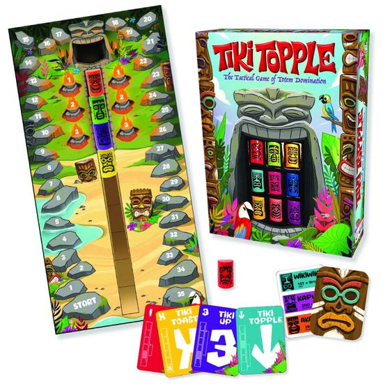 Imagem de Jogo de Tabuleiro Gamewright Tiki Topple Tactical Totem Domination