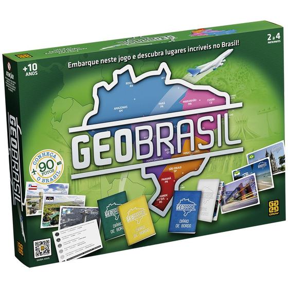 Imagem de Jogo de Tabuleiro - Geobrasil - Grow - 4558