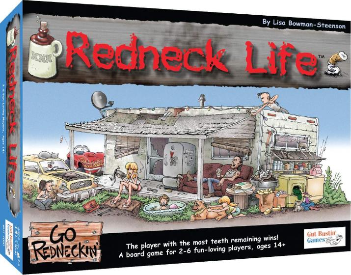 Imagem de Jogo de tabuleiro Gut Bustin' Games Redneck Life para 2-6 jogadores