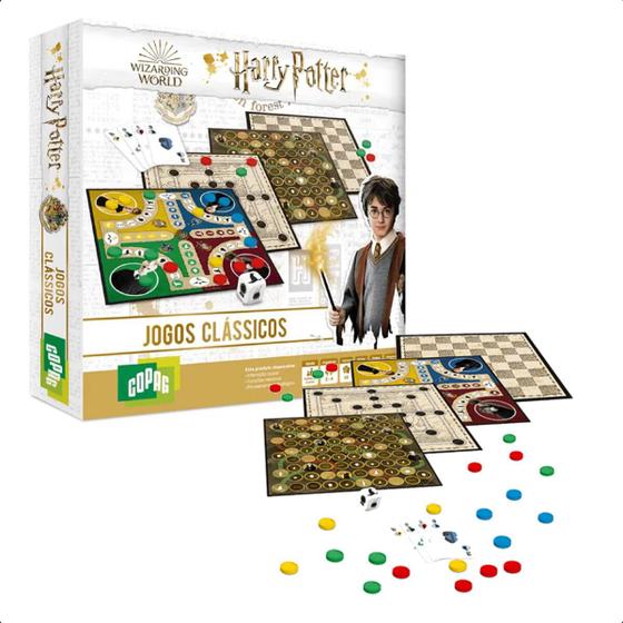 Imagem de Jogo de Tabuleiro Harry Potter Clássicos com Baralho de 2 a 4 Jogadores Copag - 30724