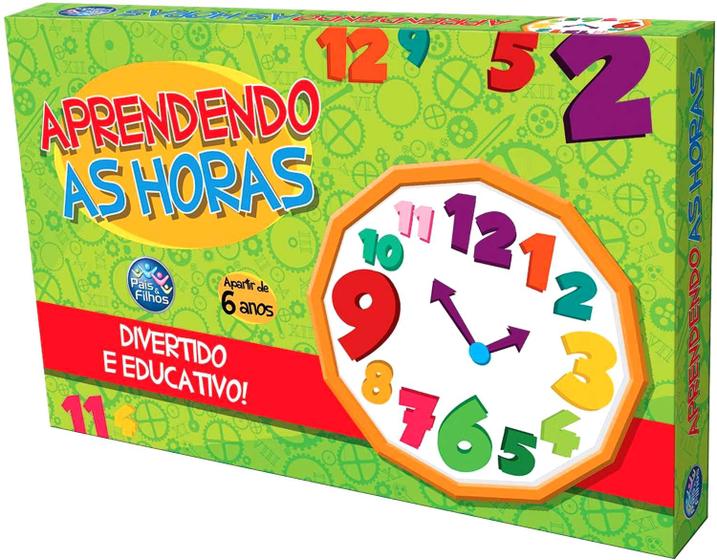 Imagem de Jogo De Tabuleiro Infantil Aprendendo As Horas  2880 - Pais E Filhos