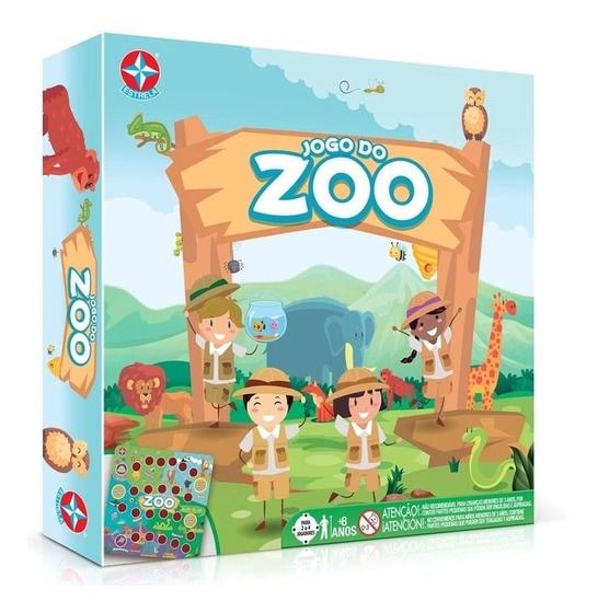 Jogo De Tabuleiro Jogo Do Zoo Zoologico Animais Estrela - Jogos de ...