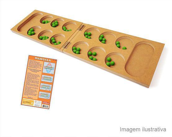 Jogo de Tabuleiro Mancala Brinquedo Educativo Pedagogico - Carimbras ...