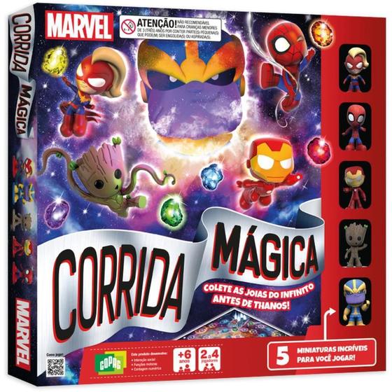 Imagem de Jogo de tabuleiro marvel corrida magica copag